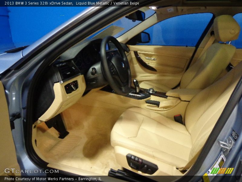 Liquid Blue Metallic / Venetian Beige 2013 BMW 3 Series 328i xDrive Sedan