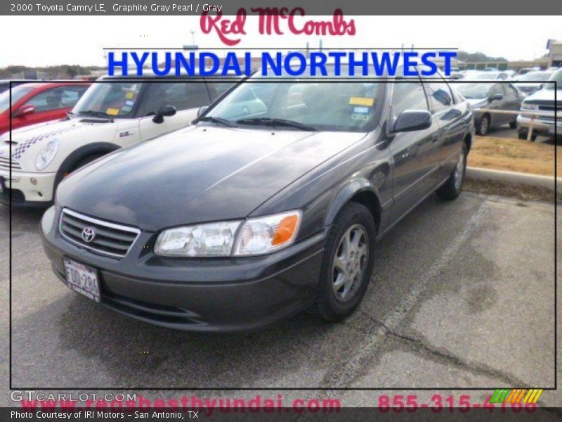 Graphite Gray Pearl / Gray 2000 Toyota Camry LE