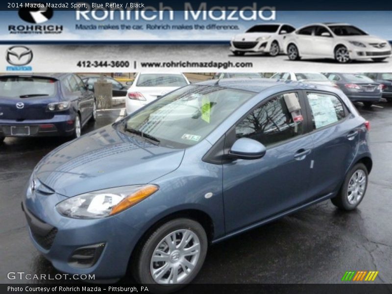 Blue Reflex / Black 2014 Mazda Mazda2 Sport