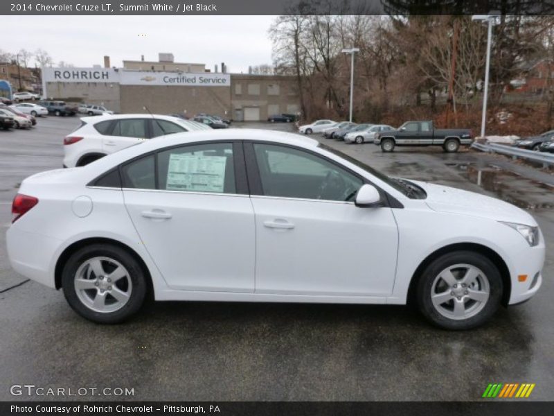 Summit White / Jet Black 2014 Chevrolet Cruze LT