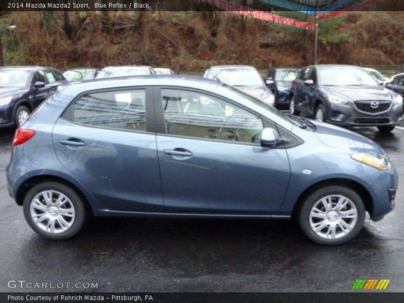 Blue Reflex / Black 2014 Mazda Mazda2 Sport