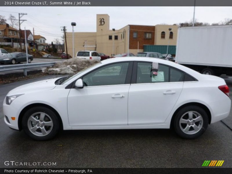 Summit White / Jet Black 2014 Chevrolet Cruze LT