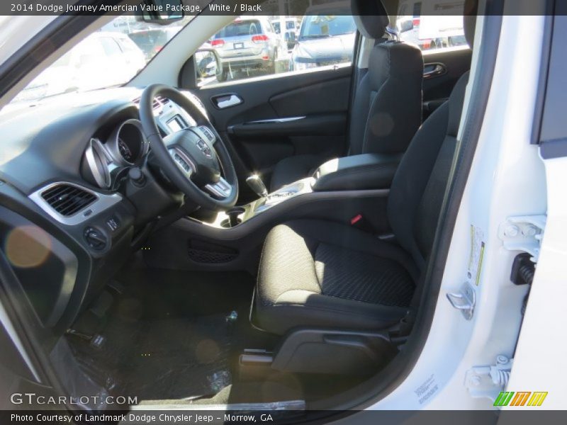 White / Black 2014 Dodge Journey Amercian Value Package