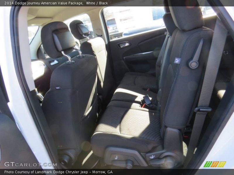 White / Black 2014 Dodge Journey Amercian Value Package