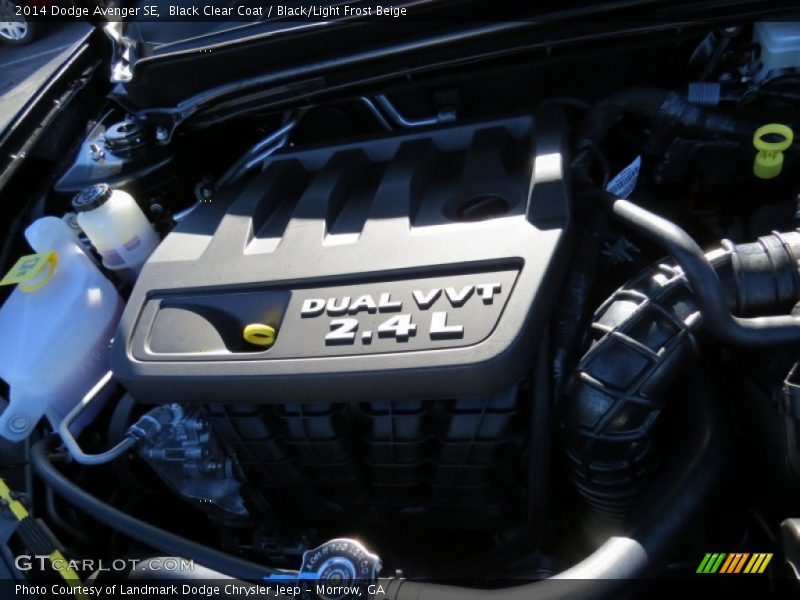Black Clear Coat / Black/Light Frost Beige 2014 Dodge Avenger SE