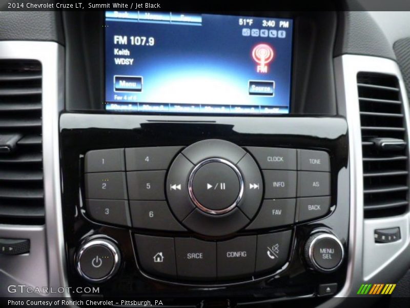 Summit White / Jet Black 2014 Chevrolet Cruze LT