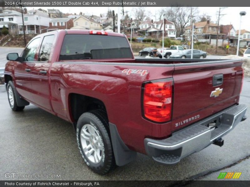 Deep Ruby Metallic / Jet Black 2014 Chevrolet Silverado 1500 LT Double Cab 4x4