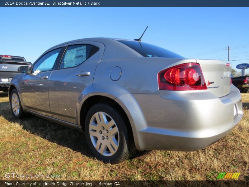 Billet Silver Metallic / Black 2014 Dodge Avenger SE