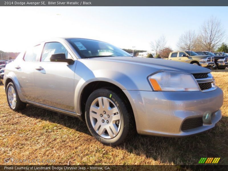 Billet Silver Metallic / Black 2014 Dodge Avenger SE