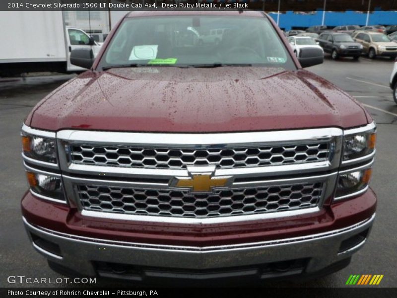 Deep Ruby Metallic / Jet Black 2014 Chevrolet Silverado 1500 LT Double Cab 4x4