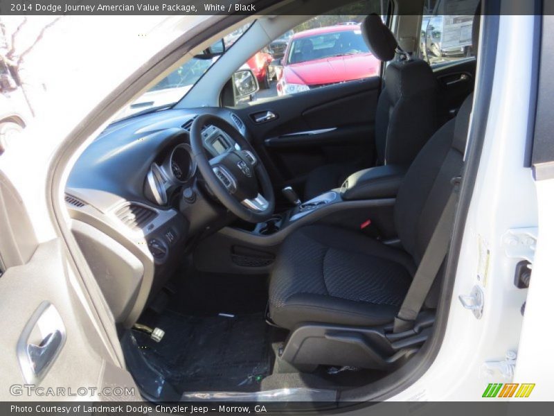 White / Black 2014 Dodge Journey Amercian Value Package
