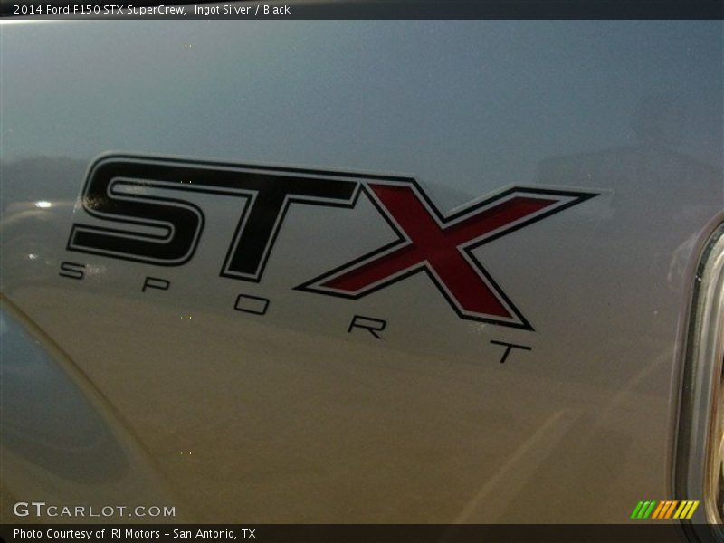 Ingot Silver / Black 2014 Ford F150 STX SuperCrew