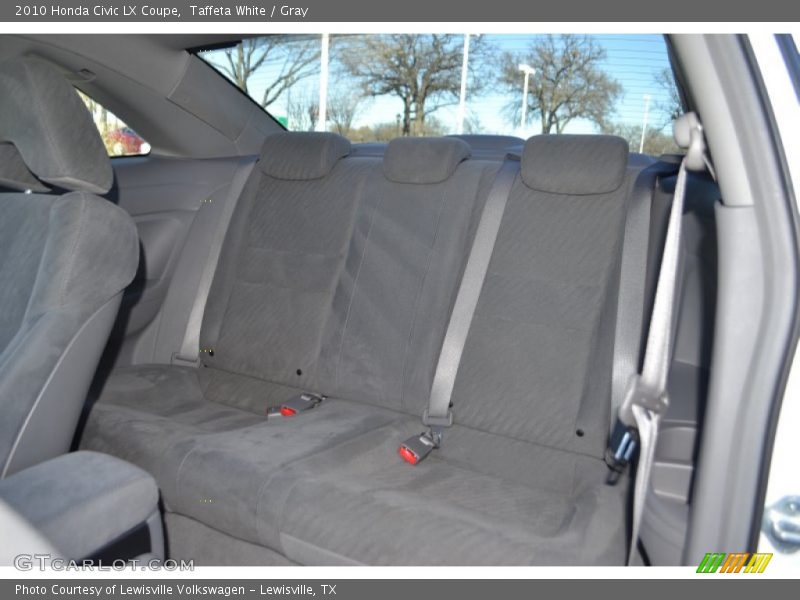 Taffeta White / Gray 2010 Honda Civic LX Coupe