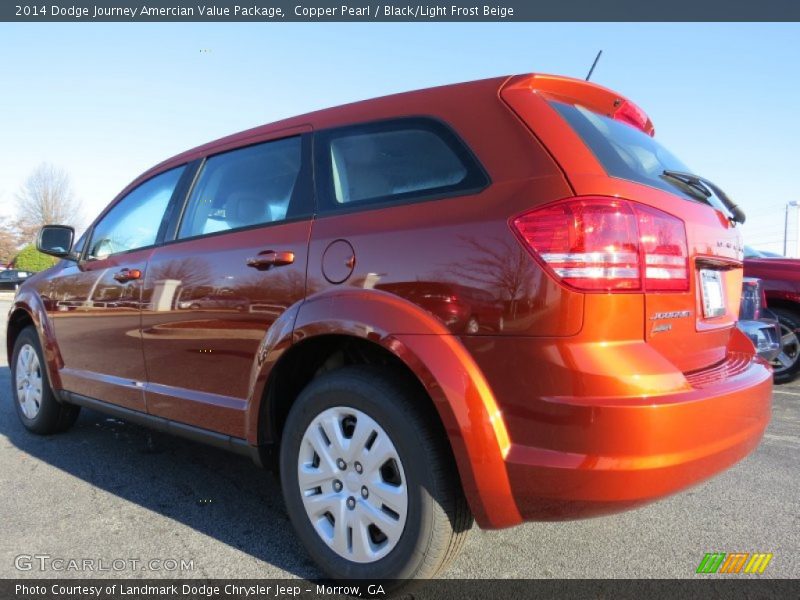 Copper Pearl / Black/Light Frost Beige 2014 Dodge Journey Amercian Value Package