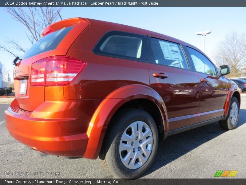 Copper Pearl / Black/Light Frost Beige 2014 Dodge Journey Amercian Value Package