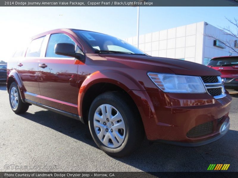 Copper Pearl / Black/Light Frost Beige 2014 Dodge Journey Amercian Value Package