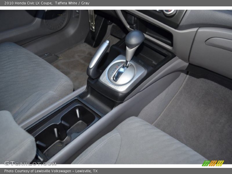 Taffeta White / Gray 2010 Honda Civic LX Coupe