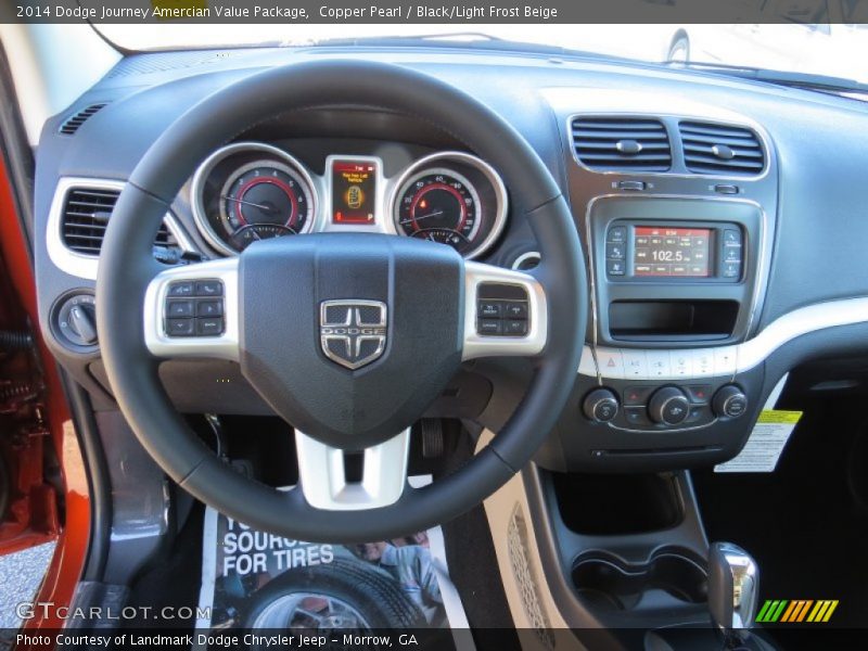 Copper Pearl / Black/Light Frost Beige 2014 Dodge Journey Amercian Value Package