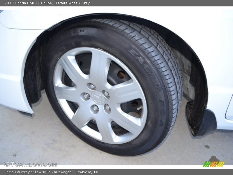 Taffeta White / Gray 2010 Honda Civic LX Coupe