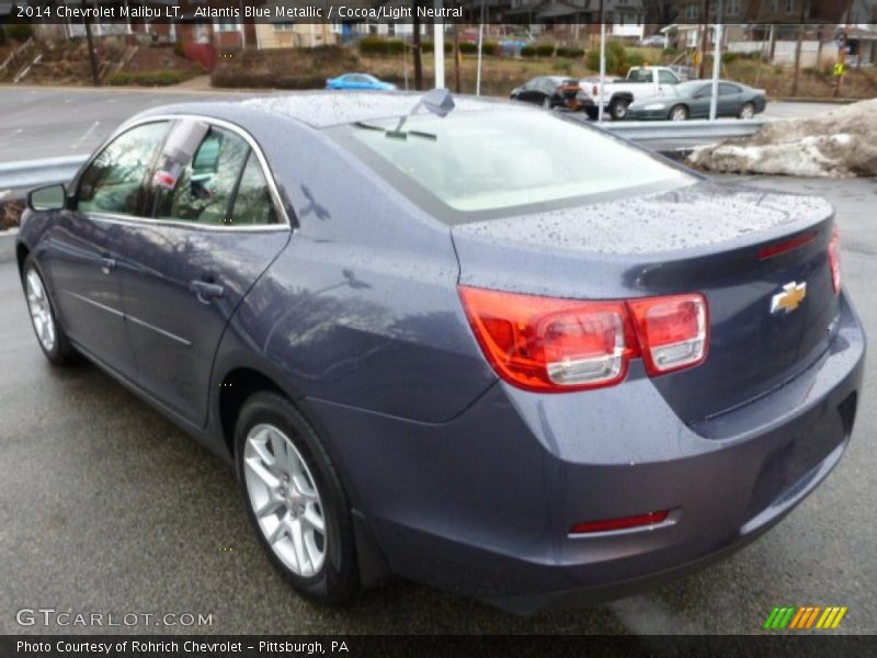 Atlantis Blue Metallic / Cocoa/Light Neutral 2014 Chevrolet Malibu LT