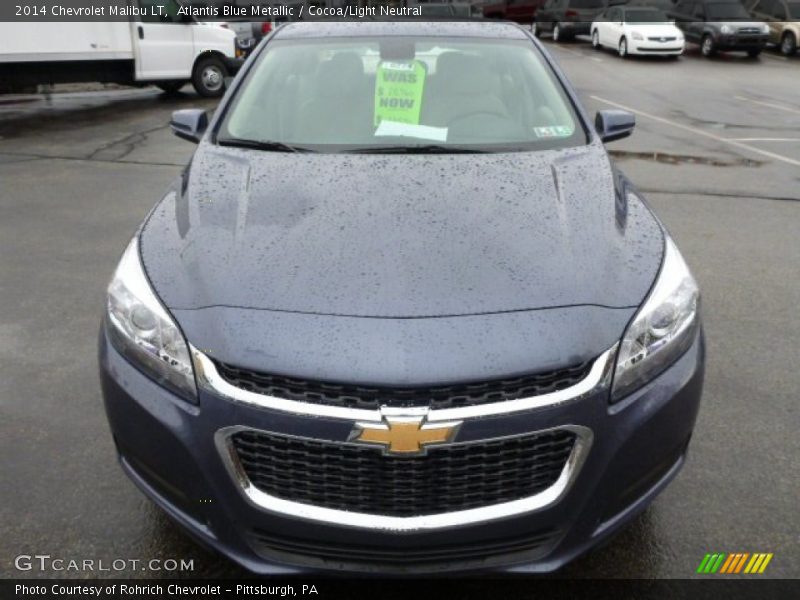 Atlantis Blue Metallic / Cocoa/Light Neutral 2014 Chevrolet Malibu LT