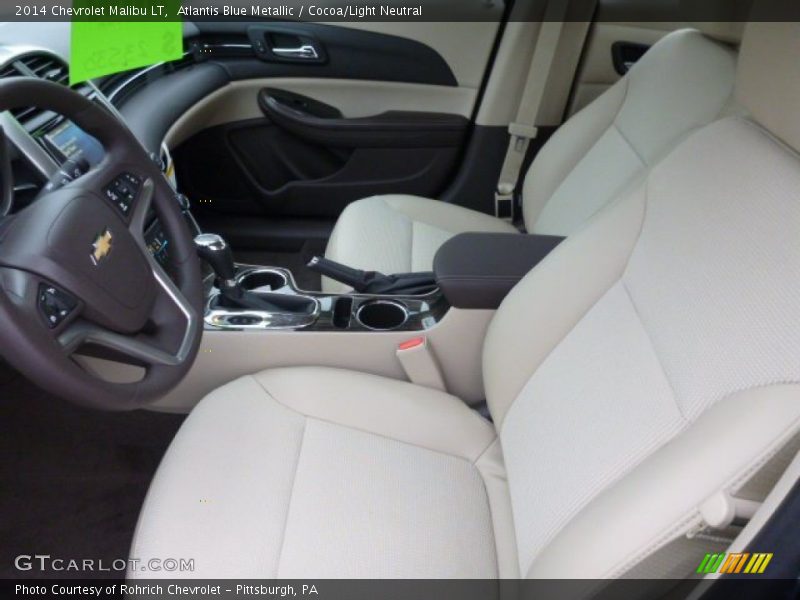 Atlantis Blue Metallic / Cocoa/Light Neutral 2014 Chevrolet Malibu LT