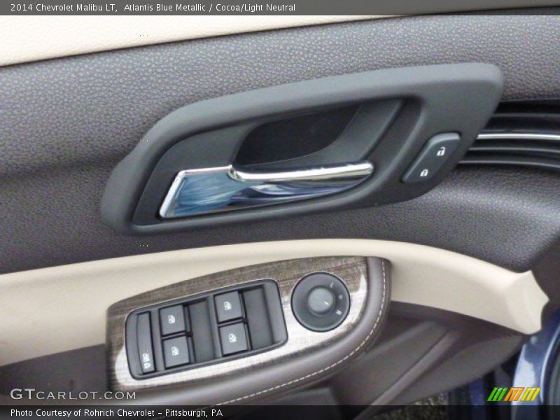 Atlantis Blue Metallic / Cocoa/Light Neutral 2014 Chevrolet Malibu LT
