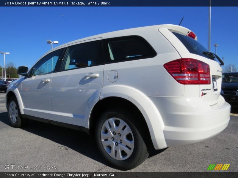 White / Black 2014 Dodge Journey Amercian Value Package