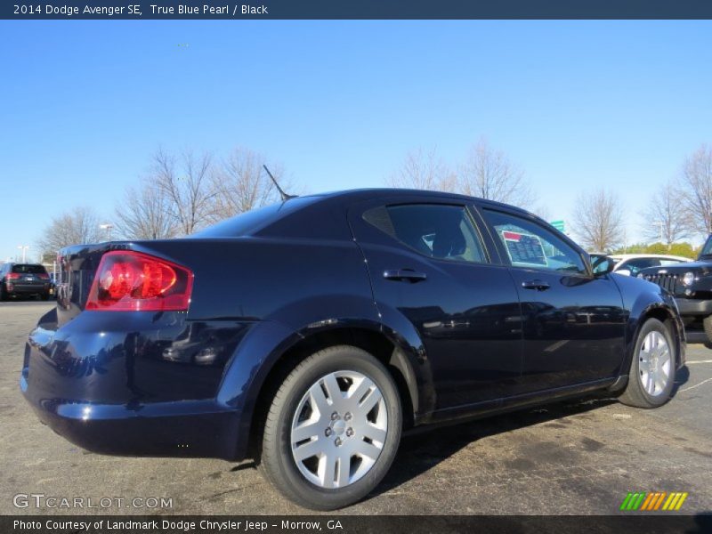 True Blue Pearl / Black 2014 Dodge Avenger SE