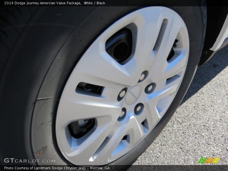 White / Black 2014 Dodge Journey Amercian Value Package