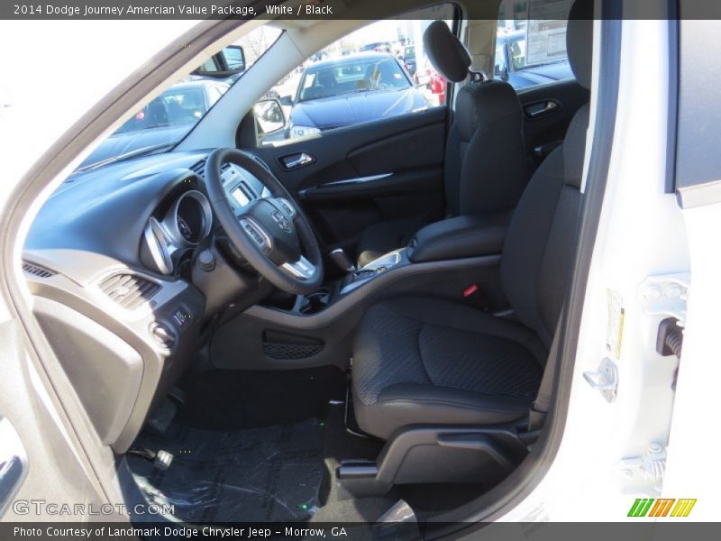 White / Black 2014 Dodge Journey Amercian Value Package