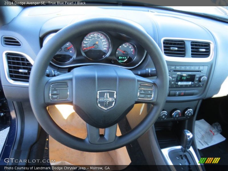 True Blue Pearl / Black 2014 Dodge Avenger SE