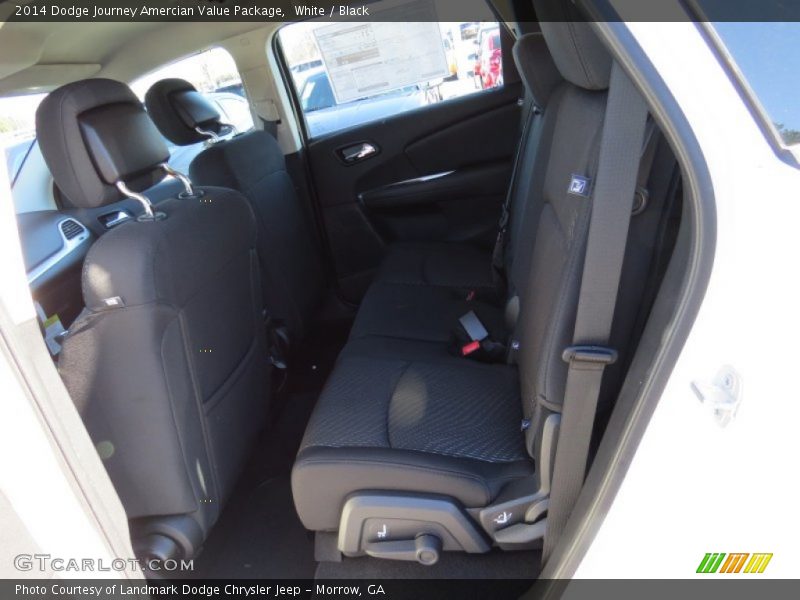 White / Black 2014 Dodge Journey Amercian Value Package