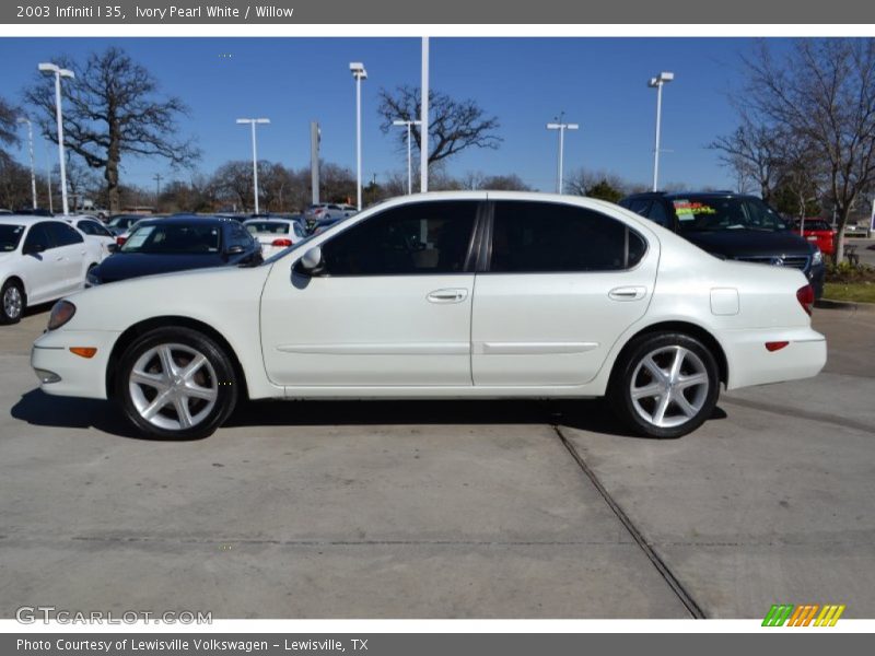 Ivory Pearl White / Willow 2003 Infiniti I 35