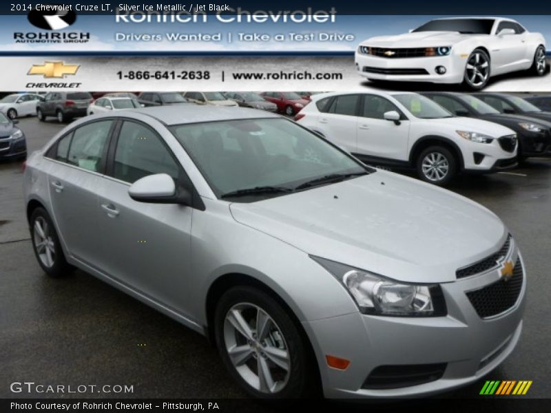 Silver Ice Metallic / Jet Black 2014 Chevrolet Cruze LT