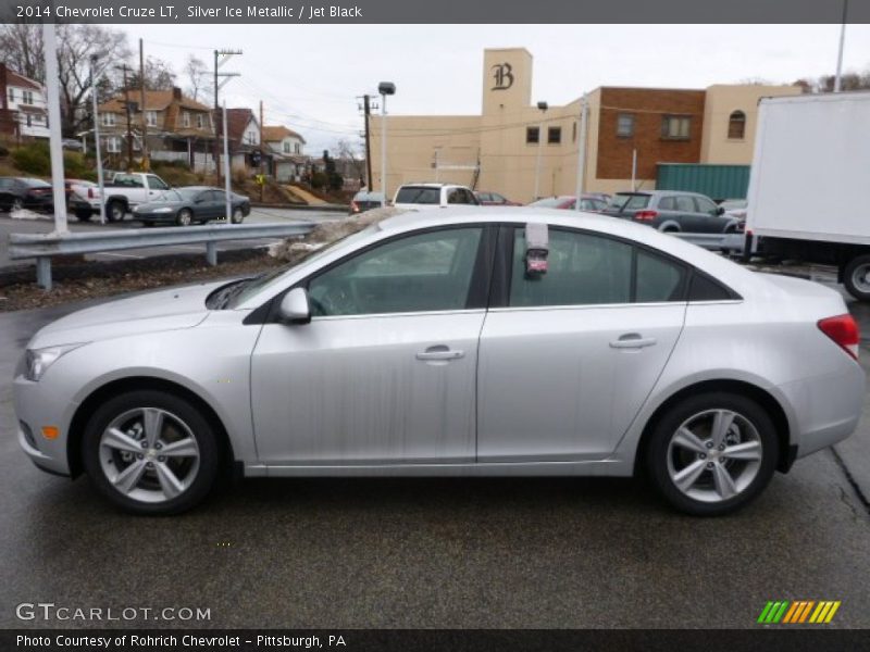Silver Ice Metallic / Jet Black 2014 Chevrolet Cruze LT
