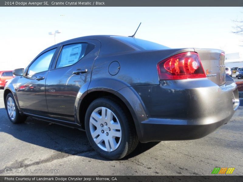 Granite Crystal Metallic / Black 2014 Dodge Avenger SE