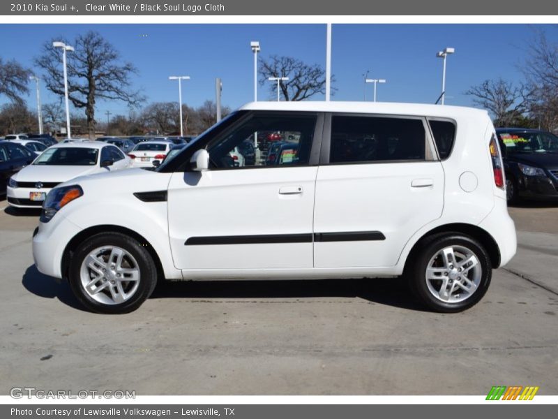 Clear White / Black Soul Logo Cloth 2010 Kia Soul +
