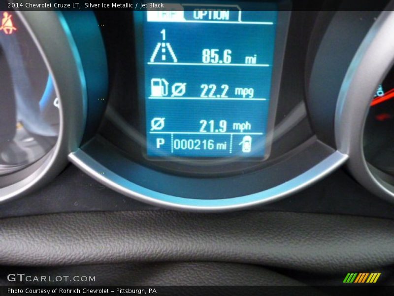 Silver Ice Metallic / Jet Black 2014 Chevrolet Cruze LT