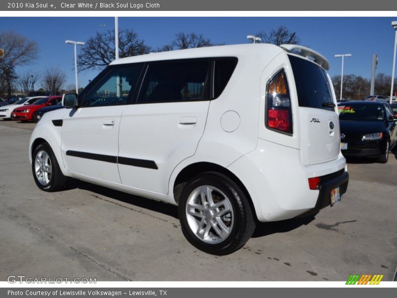 Clear White / Black Soul Logo Cloth 2010 Kia Soul +