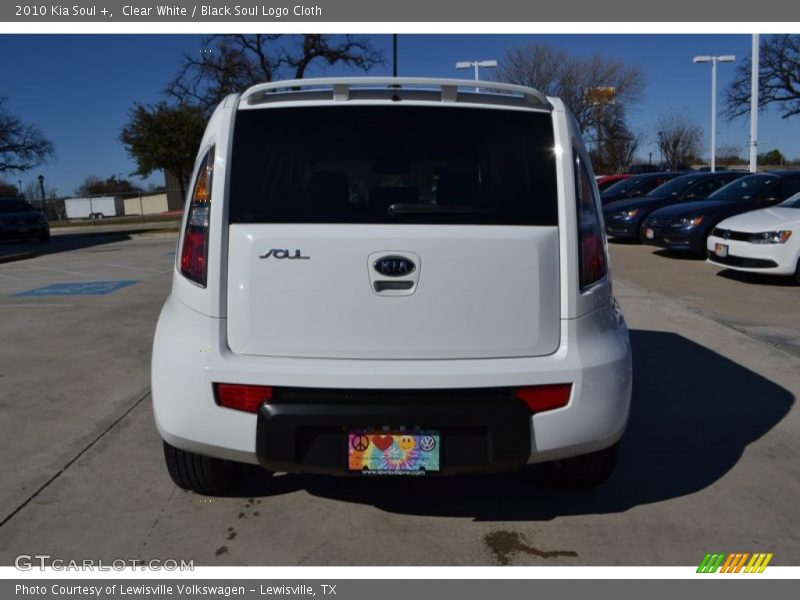 Clear White / Black Soul Logo Cloth 2010 Kia Soul +