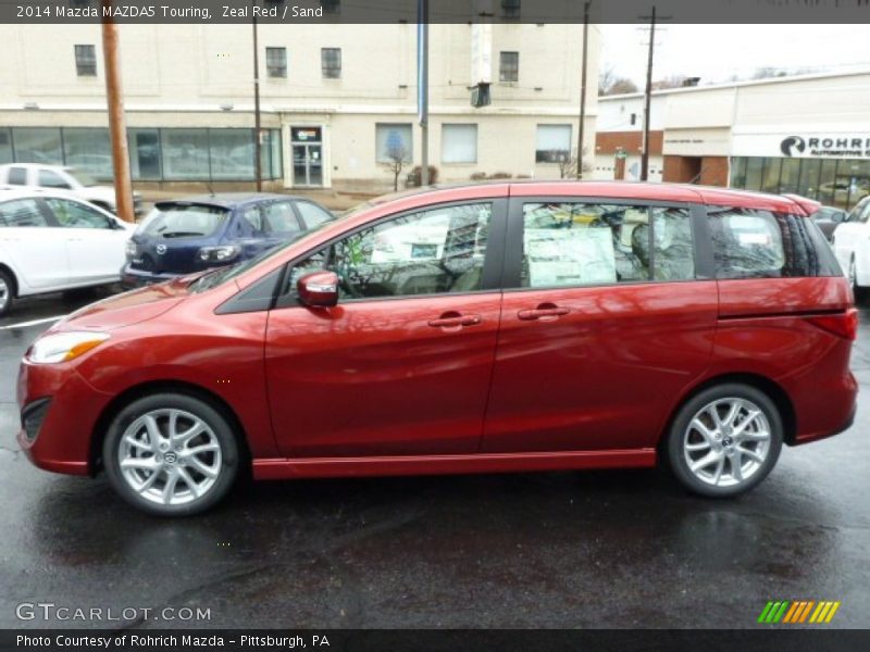 Zeal Red / Sand 2014 Mazda MAZDA5 Touring