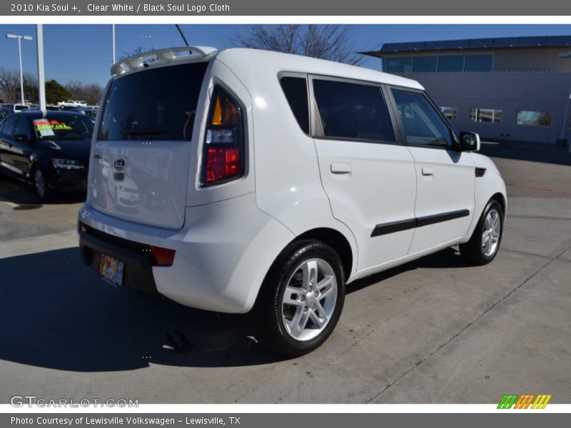Clear White / Black Soul Logo Cloth 2010 Kia Soul +