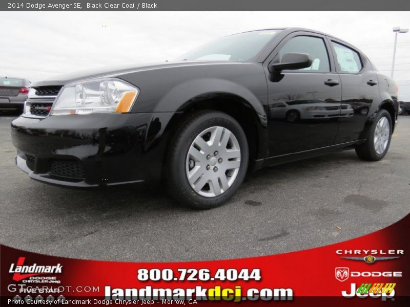 Black Clear Coat / Black 2014 Dodge Avenger SE