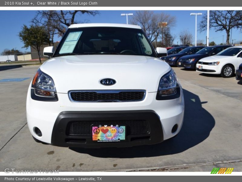 Clear White / Black Soul Logo Cloth 2010 Kia Soul +