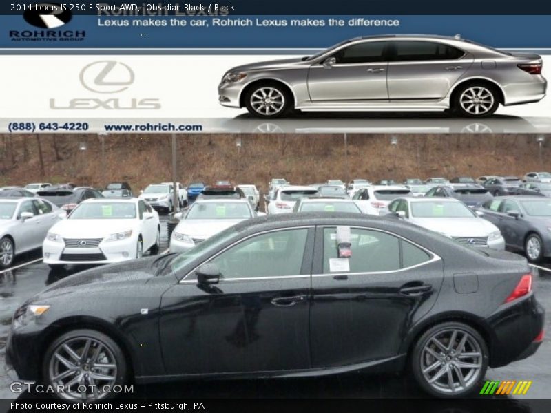 Obsidian Black / Black 2014 Lexus IS 250 F Sport AWD