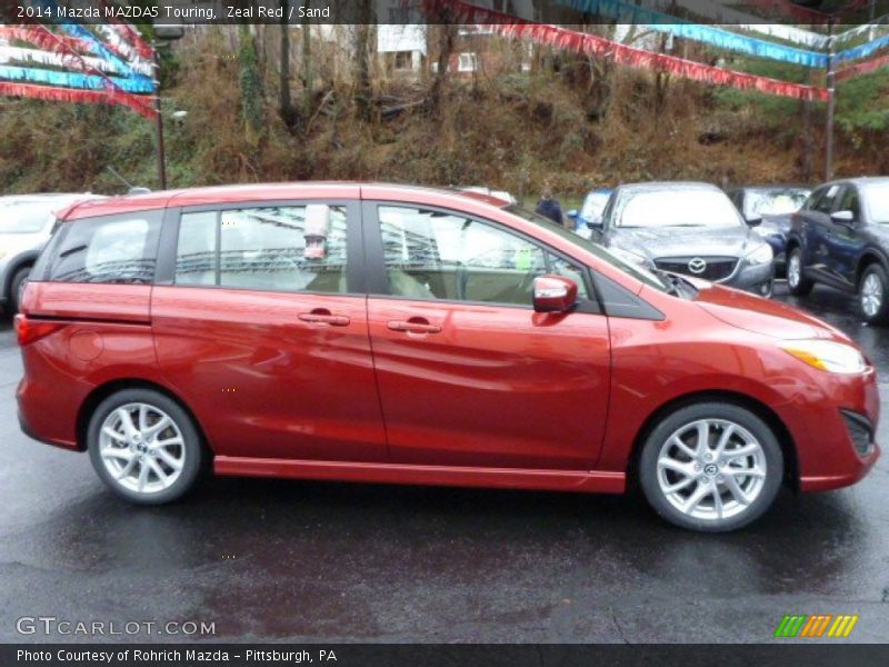 Zeal Red / Sand 2014 Mazda MAZDA5 Touring
