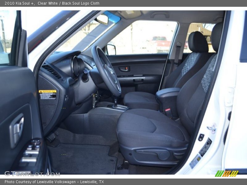 Clear White / Black Soul Logo Cloth 2010 Kia Soul +