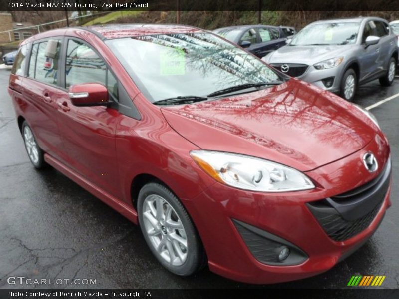 Zeal Red / Sand 2014 Mazda MAZDA5 Touring
