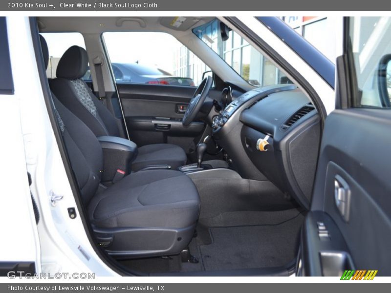 Clear White / Black Soul Logo Cloth 2010 Kia Soul +